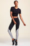CAPTAIN ANKLE TIGHT - BLACK/SILVER